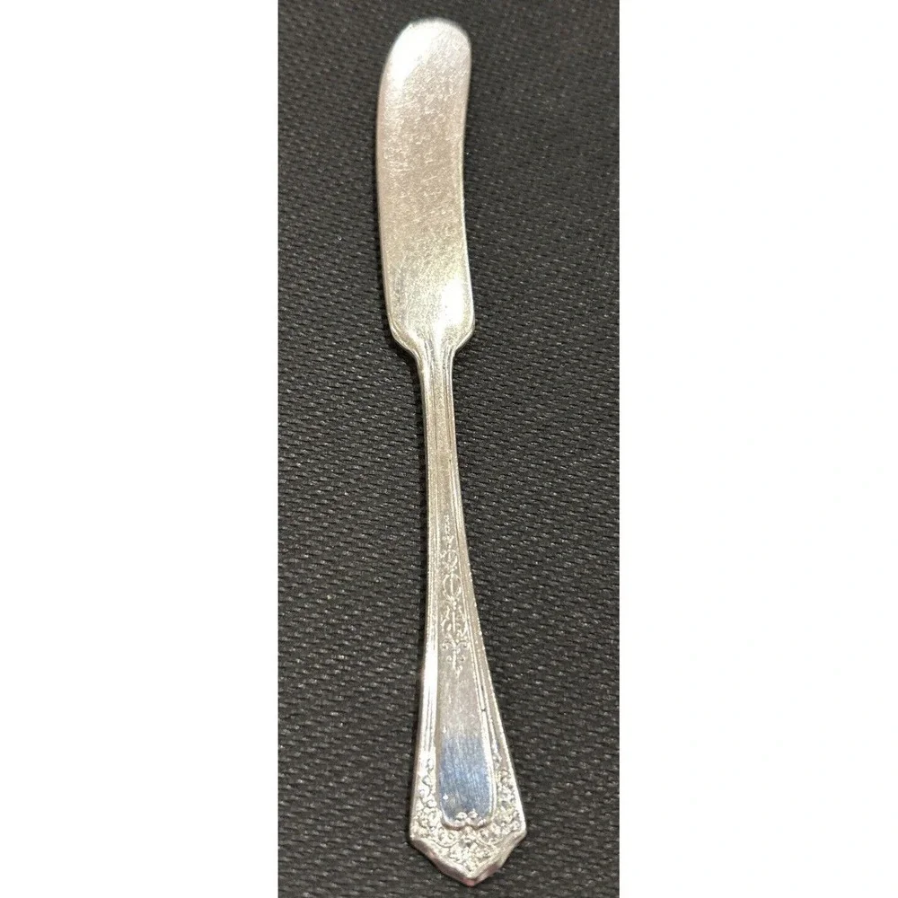 Continental Silverplate Flatware Butter Spreader Silver Art Deco Mid Century